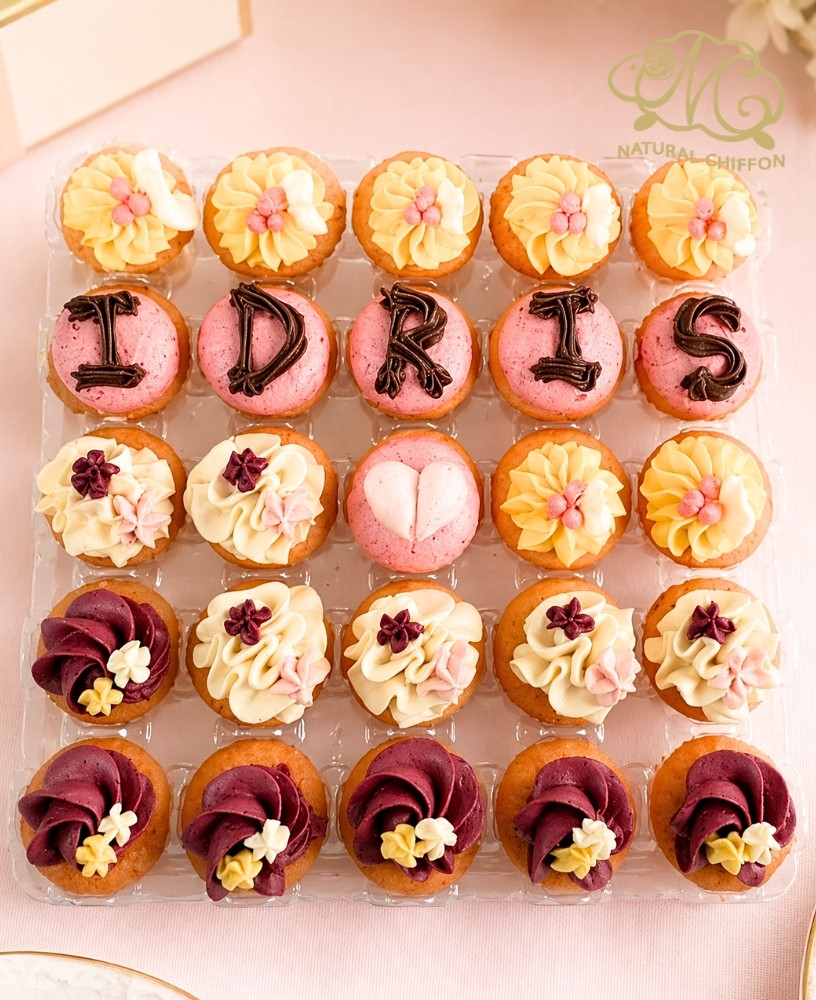mini cupcake set K (10個字母)
